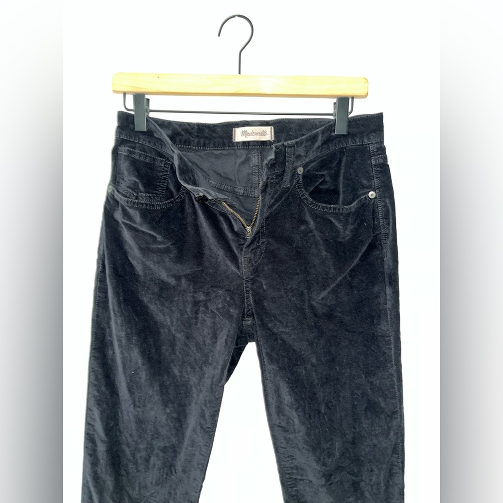 MADEWELL Black Velvet High Rise Skinny - Picture 10 of 12